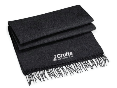 crufts scarf in charcoal