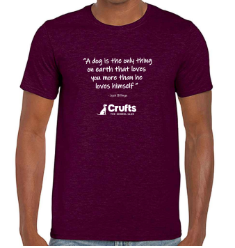 Crufts Quote Unisex T-Shirt - Maroon