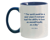 crufts mug with dog quote