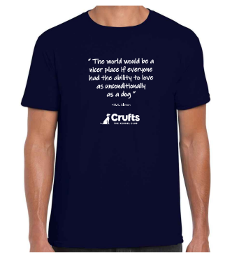 Crufts Quote Unisex T-Shirt - Navy