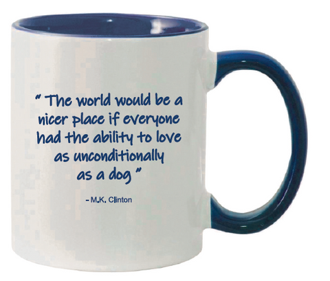 Crufts "The world would be..." Quote Mug - Navy