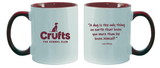 Crufts "A dog is the..." Quote Mug - Maroon